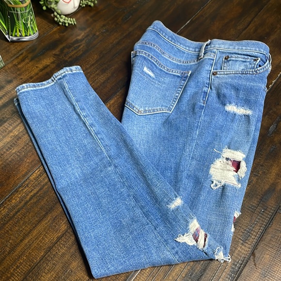 Gap1969 Distressed Straight Leg Jeans - Picture 1 of 7